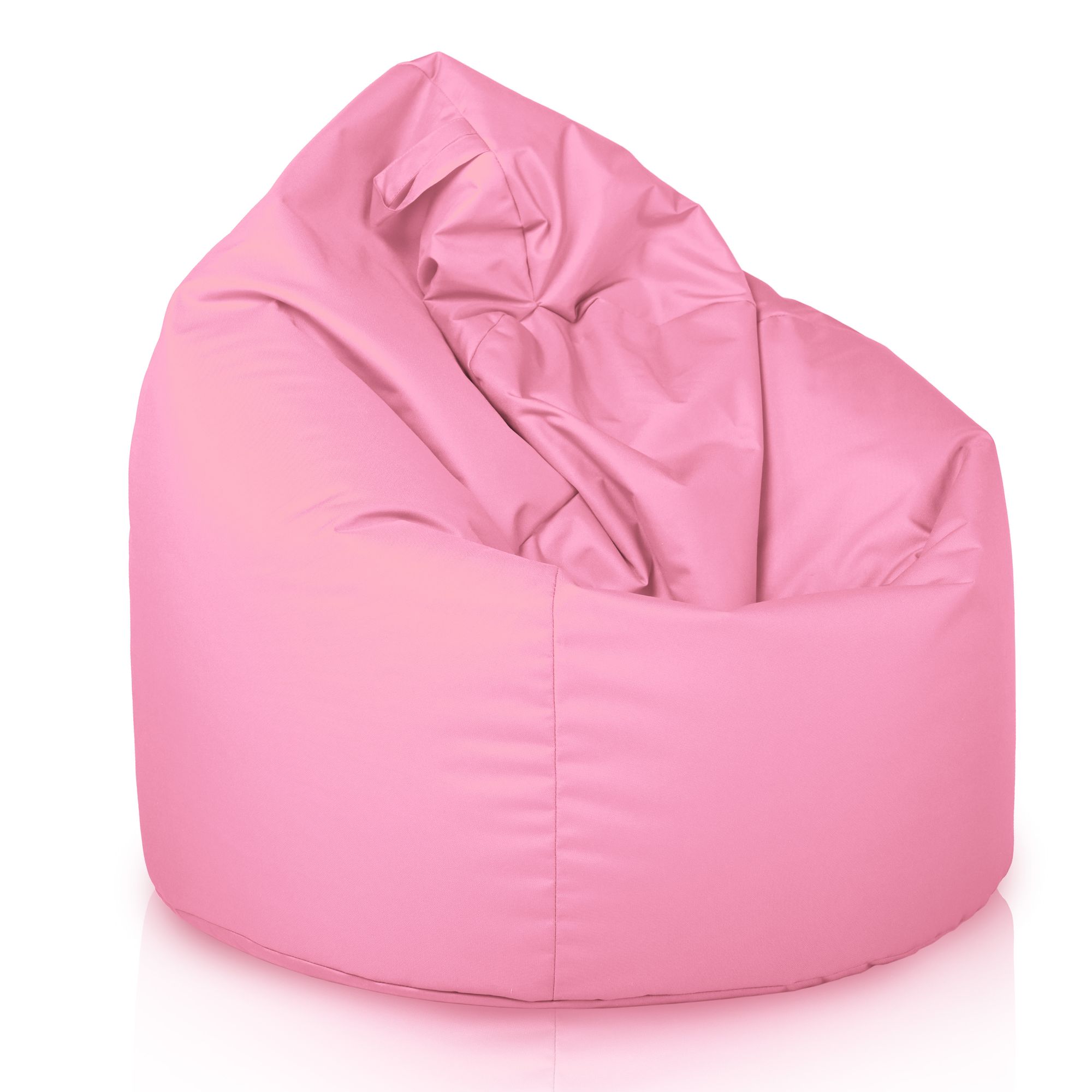 Happers Pouf Poltrona per Bambini in Similpelle per uso Interno Colore Rosa 