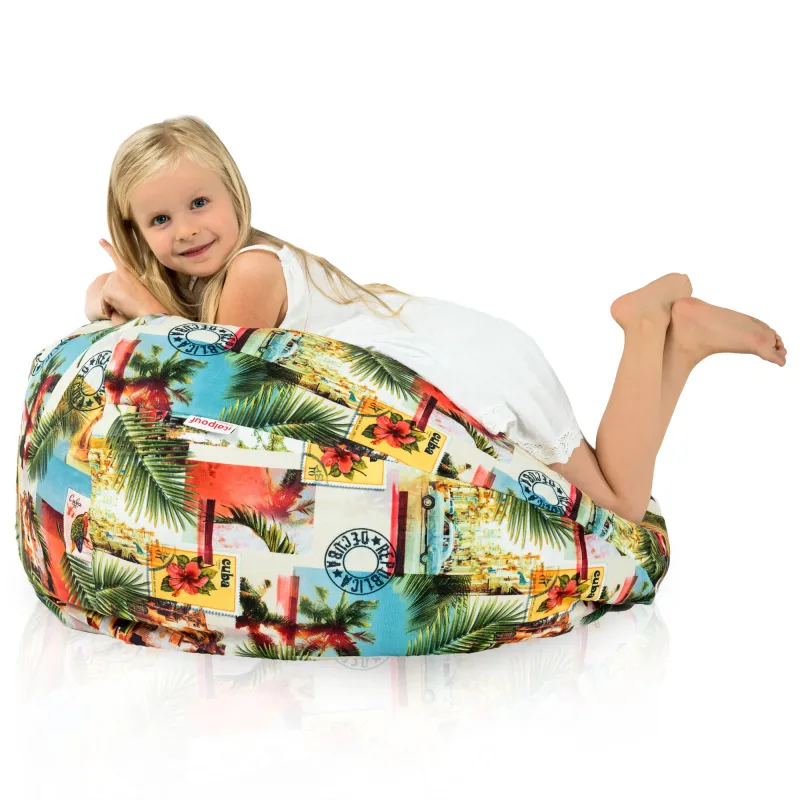 Poltrona Pouf Sacco L per bambini -Tessuto Stampato Premium – vista 104