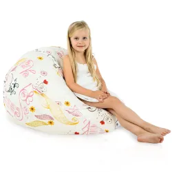 Poltrona Pouf Sacco L per bambini -Tessuto Stampato Premium – vista 78