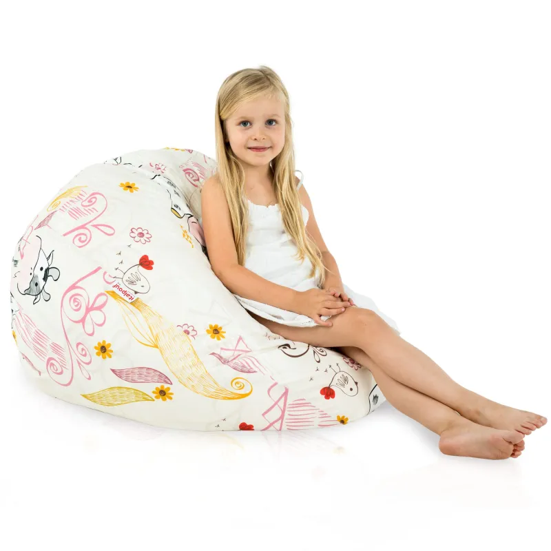 Poltrona Pouf Sacco L per bambini -Tessuto Stampato Premium – vista 78