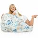 Pouf sacco Ocean Morbido Tessuto