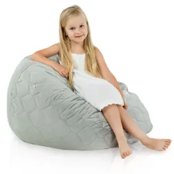 Poltrona Pouf Sacco L per bambini - Velluto Soft – vista 64