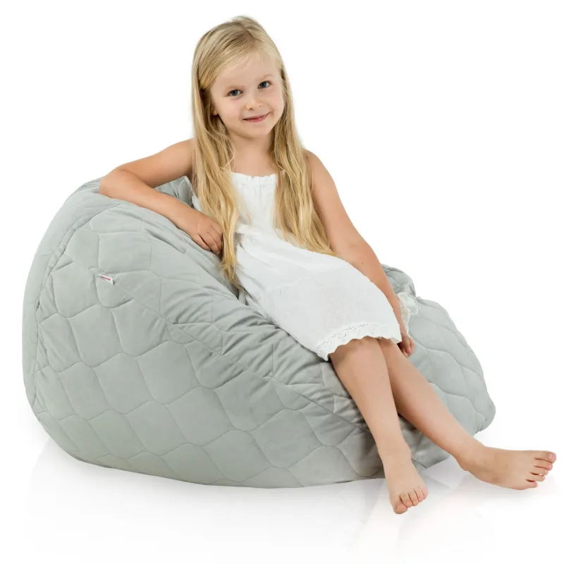 Poltrona Pouf Sacco L per bambini - Velluto Soft – vista 64