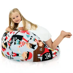 Poltrona Pouf Sacco L per bambini -Tessuto Stampato Premium – vista 65