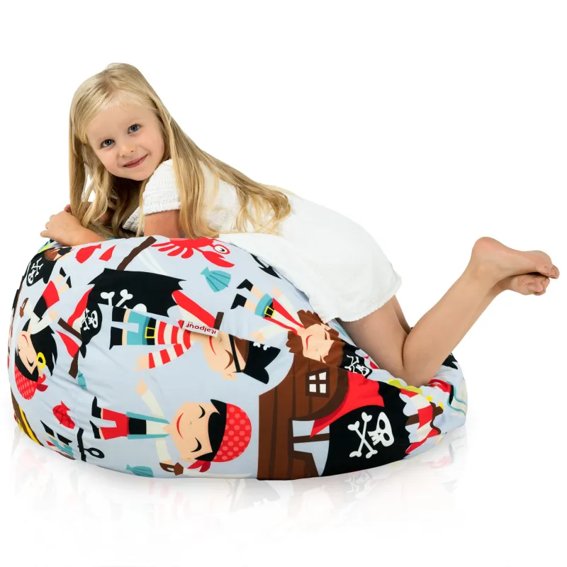Poltrona Pouf Sacco L per bambini -Tessuto Stampato Premium – vista 65
