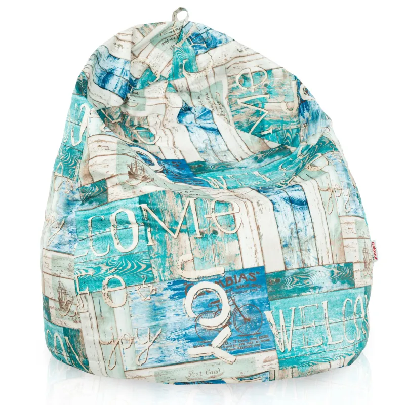 Poltrona Pouf Sacco XL Grande - Tessuto Stampato Premium – vista 15