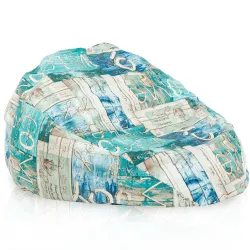 Poltrona Pouf Sacco XL Grande - Tessuto Stampato Premium – vista 50