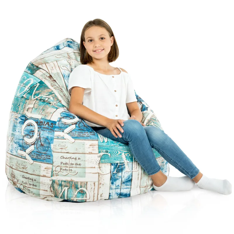 Poltrona Pouf Sacco XL Grande - Tessuto Stampato Premium – vista 72
