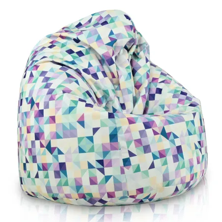 Poltrona Pouf Sacco XL Grande - Tessuto Stampato Premium – vista 2
