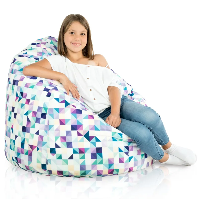 Poltrona Pouf Sacco XL Grande - Tessuto Stampato Premium – vista 82