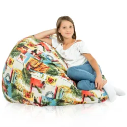 Poltrona Pouf Sacco XL Grande - Tessuto Stampato Premium – vista 103