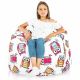 Pouf sacco per bambini gufo