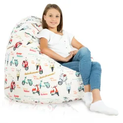 Poltrona Pouf Sacco XL Grande - Tessuto Stampato Premium – vista 83