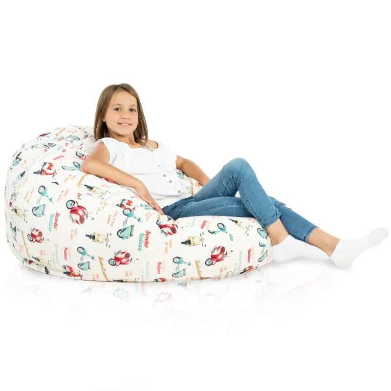 Poltrona Pouf Sacco XL Grande - Tessuto Stampato Premium – vista 99