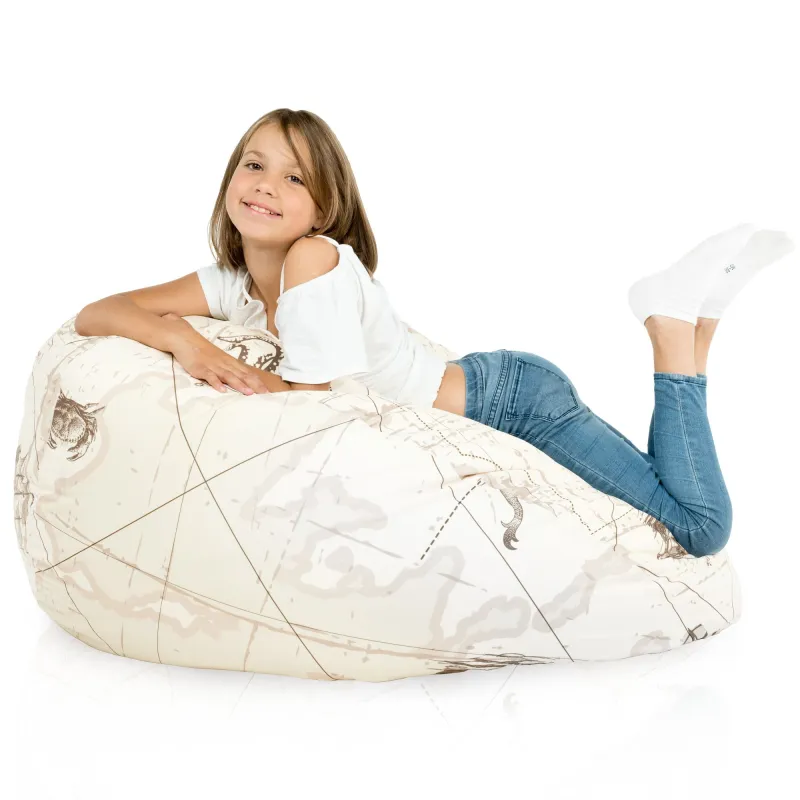 Poltrona Pouf Sacco XL Grande - Tessuto Stampato Premium – vista 111
