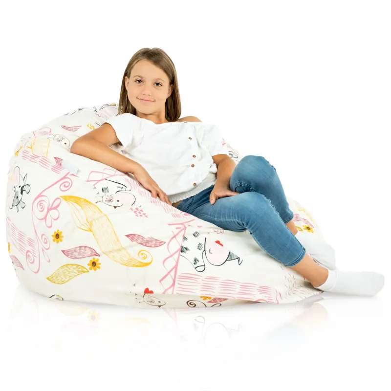 Poltrona Pouf Sacco XL Grande - Tessuto Stampato Premium – vista 102