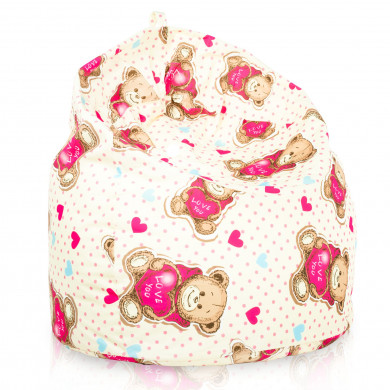 Pouf sacco per bambini orsetto