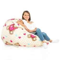 Poltrona Pouf Sacco XL Grande - Tessuto Stampato Premium – vista 101