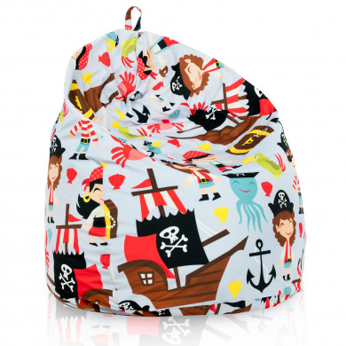 Pouf sacco per bambini pirata
