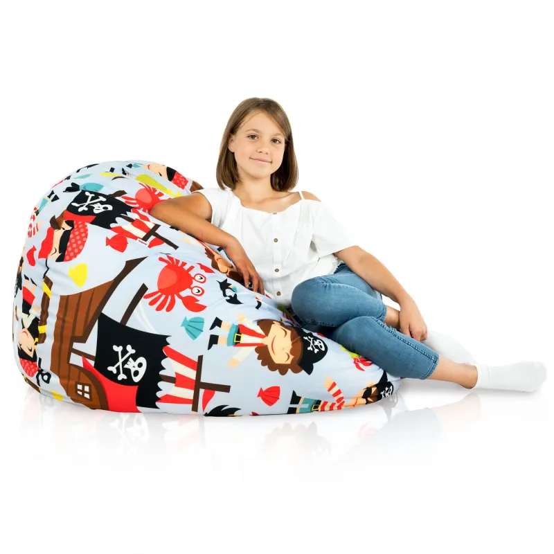 Poltrona Pouf Sacco XL Grande - Tessuto Stampato Premium – vista 123