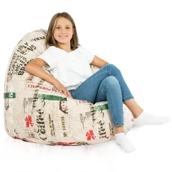 Poltrona Pouf Sacco XL Grande - Tessuto Stampato Premium – vista 63