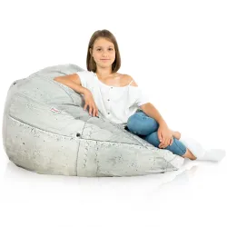 Poltrona Pouf Sacco XL Grande - Tessuto Stampato Premium – vista 90