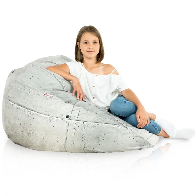 Poltrona Pouf Sacco XL Grande - Tessuto Stampato Premium – vista 90