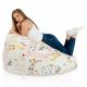 Pouf sacco per bambini mucca