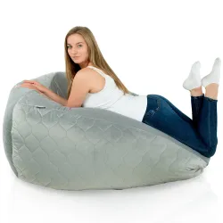 Poltrona Pouf Sacco XXL per adulti Gigante - Velluto Soft – vista 39
