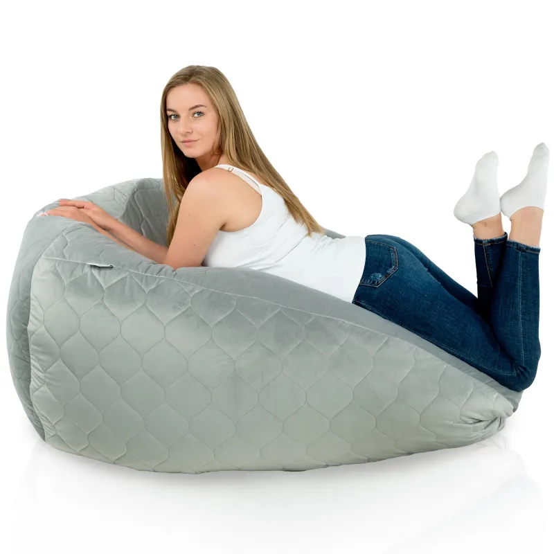 Poltrona Pouf Sacco XXL per adulti Gigante - Velluto Soft – vista 39