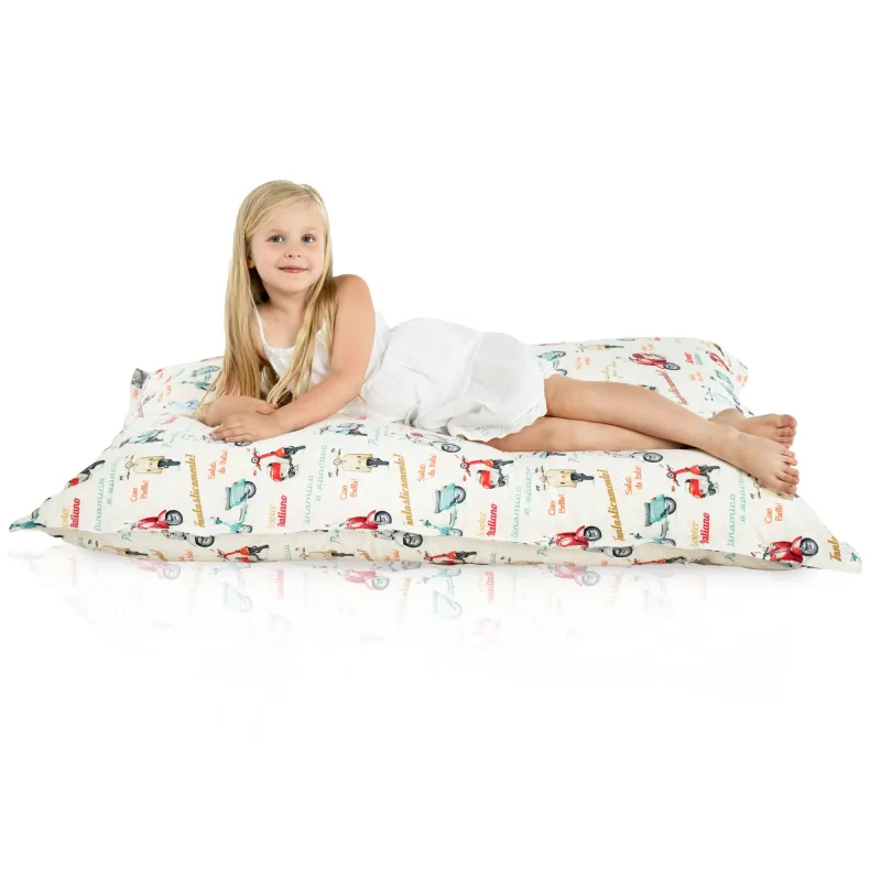 Cuscino da Pavimento Gigante XL per bambini - Tessuto Stampato Premium – vista 96