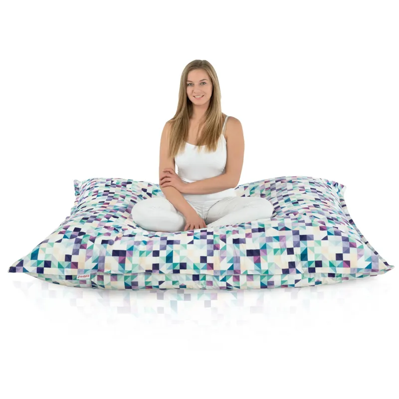 Cuscino da Pavimento Gigante XXL per adulti Gigante - Tessuto Stampato Premium – vista 80