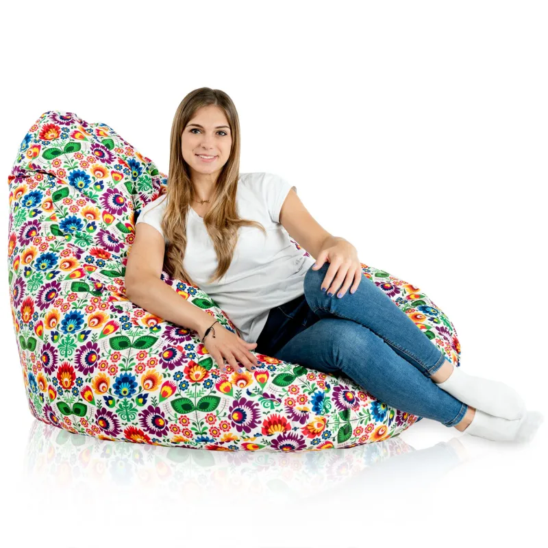 Poltrona Pouf Sacco a Pera XXL Drop - Tessuto Stampato Premium – vista 47