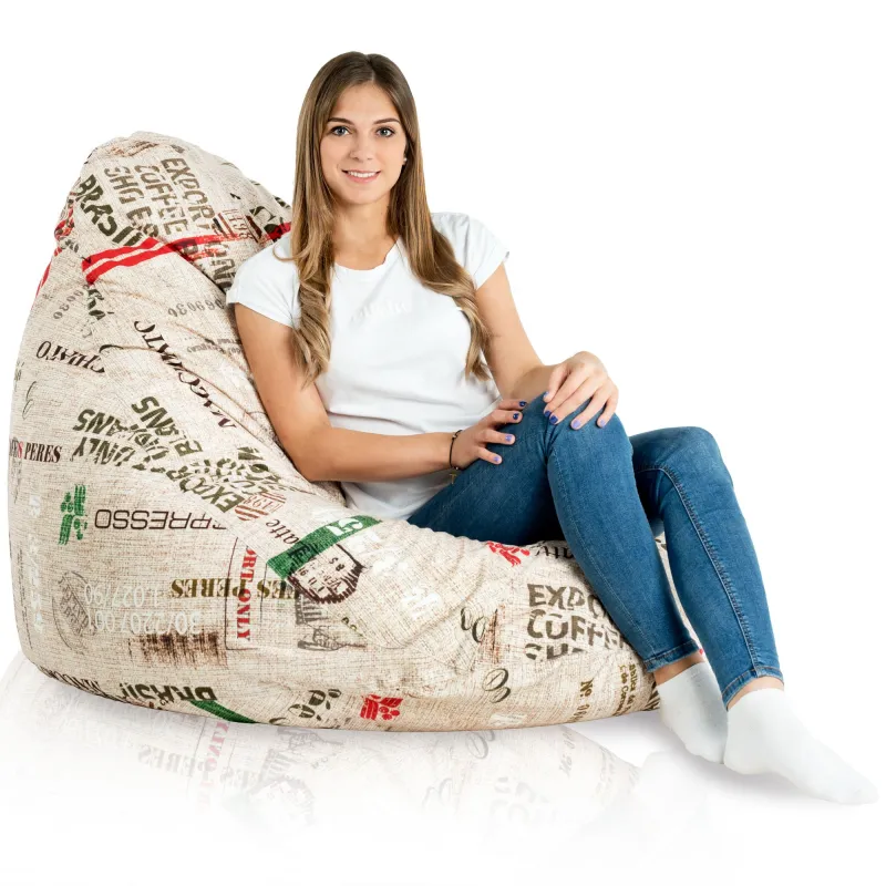 Poltrona Pouf Sacco a Pera XXL Drop - Tessuto Stampato Premium – vista 48