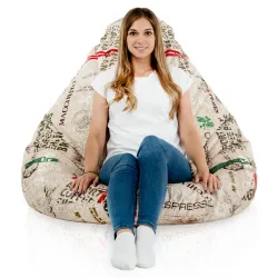 Poltrona Pouf Sacco a Pera XXL Drop - Tessuto Stampato Premium – vista 61