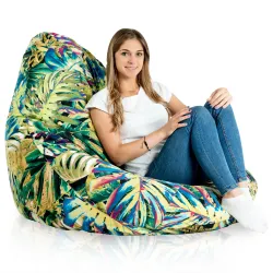 Poltrona Pouf Sacco a Pera XXL Drop - Tessuto Stampato Premium – vista 49