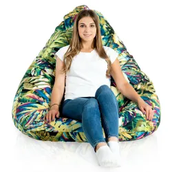 Poltrona Pouf Sacco a Pera XXL Drop - Tessuto Stampato Premium – vista 62