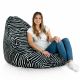 Pouf Poltrona Seduta Sacco XXL Zebrato