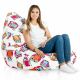 Pouf Poltrona Sacco XXL Gufo Per Bambini