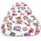 Pouf Poltrona Sacco XXL Gufo Per Bambini