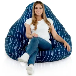 Poltrona Pouf Sacco a Pera XXL Drop - Tessuto Stampato Premium – vista 64