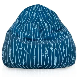 Poltrona Pouf Sacco a Pera XXL Drop - Tessuto Stampato Premium – vista 25