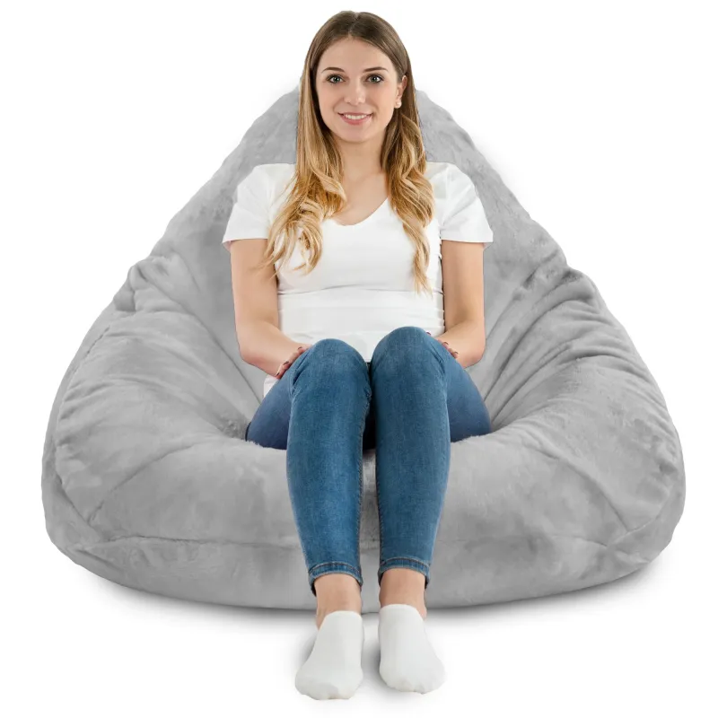 Poltrona Pouf Sacco a Pera XXL Drop - Pelliccia Sintetica Yeti – vista 4
