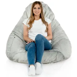 Poltrona Pouf Sacco a Pera XXL Drop - Tessuto Stampato Premium – vista 58