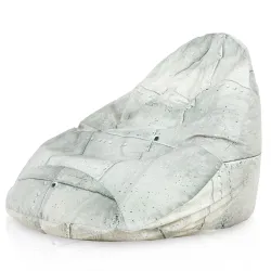 Poltrona Pouf Sacco a Pera XXL Drop - Tessuto Stampato Premium