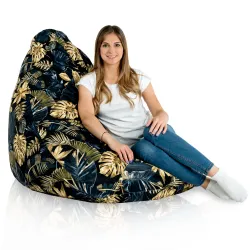 Poltrona Pouf Sacco a Pera XXL Drop - Tessuto Stampato Premium – vista 53