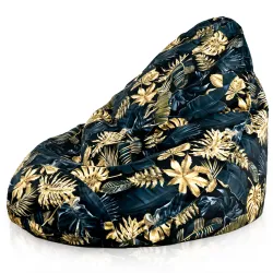 Poltrona Pouf Sacco a Pera XXL Drop - Tessuto Stampato Premium