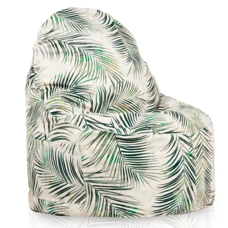 Poltrona Pouf Sacco Smart Porto - Tessuto Stampato Premium