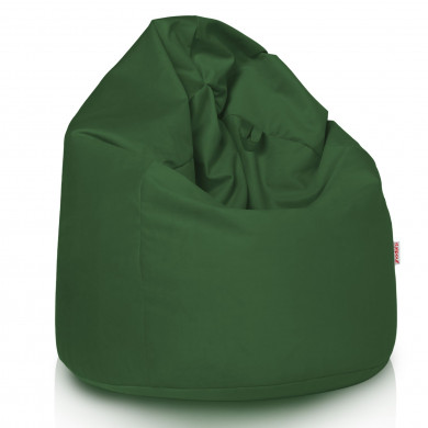 Pouf Sacco Poltrona Verde Scuro Velluto