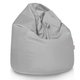 Pouf Poltrona Sacco Grigio Chiaro Velluto